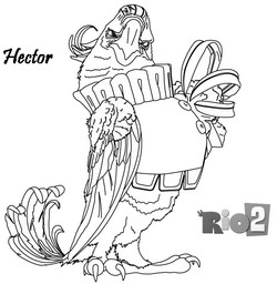 coloriage rio 2 hector